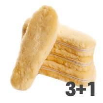 지이엘 인조 양모 털깔창 겨울 방한깔창 3+1