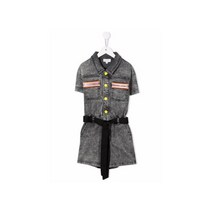[마크제이콥스] 22SS 키즈 로고 데님 원피스 블랙 W14297 Z21