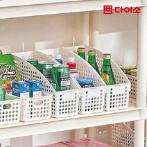 리빙메쉬바구니 바스켓1호화이트, 1개