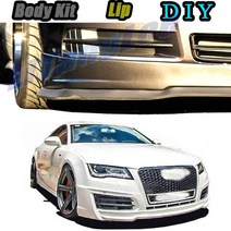 자동차 앞 사이드 스커트 프론트 안개등 커버 범퍼 립 스포일러 디플렉터 audi a7 s7 rs7 4g8 4k8 20102020 tune 수정 수정 바디 키트 입술, 없음