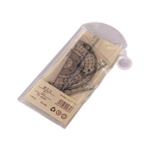 투명 각도기 삼각자 4종 세트, 4세트, clear