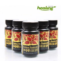 힐링 콜레우스 포스콜리 추출물 분말 간편한 캔디 환 60정 타블렛 자연건조 스트레스 체지방 활력 혈관 건강식품 효능, 600mg