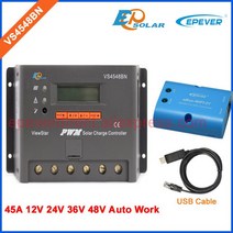 캠핑카 카라반 45A 48V 컨롤러 태양 광 보조 배터리 레귤레이터 VS4548BN 45amps USB 케이블 ble eBOX 안드, 03 with wifi and USB