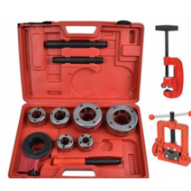 파이프머신 휴대용 수동 미싱기 나사가공기 배관 절삭기 미싱기 머신기, 수동 파이프 머신기 세트