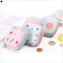 실용적디자인 튼튼내구성 좋은가성비 케이블보관 사각심플파우치 미니미파우치, 수박