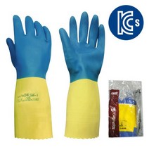 안셀 알파텍 87-224 1켤레 천연고무 네오프렌 내화학장갑