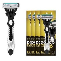 도루코 페이스6 6중날 휴대용 면도기 10개, 30개