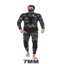 다이빙후드 모자 남성 스쿠버 긴 소매 후드 2 조각 네오프렌 수중 사냥 따뜻한 잠수복 스피어 낚시 스노클링 수영, 13.7MM - S(height158-166cm)