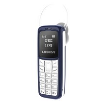 레트로 스마트폰 휴대폰 블루투스 핸드셋 수화기 도매 BM30 미니 전화 걸이식 귀 유형 헤드셋 L8Star 0.66 인치 Oled 화면, 03 Blue