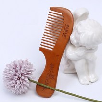 핸드메이드 백단 복숭아나무 정전기방지 머리 빗 4종 단품, 굵은도끼