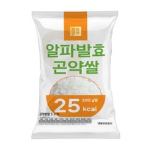 빼빼곤약 알파발효곤약쌀 200g, 1개