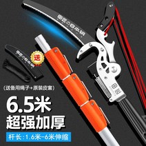 전지가위 전정가위 가지치기 전동 열매따기 원예 조경 충전식 다목적가위 나무, 4.일본대전장6.5m간편대무패-로버튼