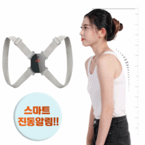 Frokom 센서 진동 알림 학생 바른자세 교정 어깨펴 밴드 거북목 굽은어깨 충전식 교정기, 교정기 1개