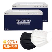비에이스 국산 일회용 덴탈마스크 100매/소형 중형 대형 특대형, 003.중형 화이트(100매)