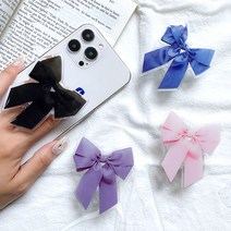 아크릴 리본 그립톡 에폭시 스마트톡 레진, 블랙