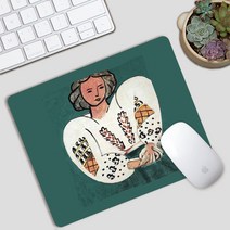 헨리 Matisse 고무 정밀 작은 마우스 패드 노트북 휴대용 비 슬립 테이블 패드 작은 마우스 패드, 헨리 Matisse 13_210X260mm