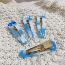 [하이헬로우] 구름 곰젤리 삔 여자아이 선물 / 이니셜 커스텀 가능 자체제작