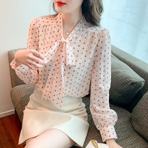 봄 기질 우아한 블라우스 디자인 센스 만점 상의녀