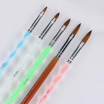 네일필드 아크릴브러쉬 아크릴붓 시험용 네일국시용 5종, 1개, 6호
