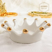 고르소 유럽 감성 세라믹 크라운 티라이트 홀더 악세서리 보석함, 단품