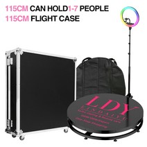 포토 부스 스튜디오 360 사진 자동 회전 카메라 셀카 4 인 68115 휴대용 기계 유연한, 18.Flight case 115CM  영국 플러그