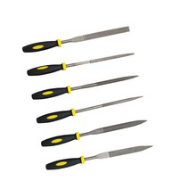 수작업 연마 목공용줄 6P세트 마름모 반원 사각 삼각 평형 원형, 180mm