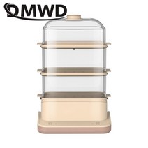 가정용 미니 달걀 계란 찜기 dmwd 18l electric food steamer 식사 워머 다기능 뱀 요리 히터 pot steamed bun Seafood steam egg, 살구