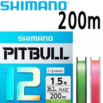 정품 시마노 핏불 12합사 200m PL-M62R 시마노합사, 12합200m 라임1.5호, .
