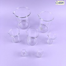 유리 비커 눈금 계량컵 제빵 베이킹 바리스타 커피 공방 향수 방향제 비누 캔들 만들기 식단 이유식 비율 비중 실험 랩 과학교실 학교 연구실 인테리어 화분 펜꽂이 홀더 수납 정리, A 5ml