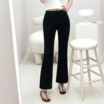 여자 밴딩 부츠컷 바지