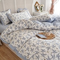 프랑스 스타일 침구 세트 침대 시트 및 Pillowcases 품질 이불 커버 100% 코튼 퀸 킹 사이즈, 04 4