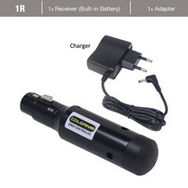 1인방송 라이브장비 2022 충전 배터리 수신기 2.4G 무선 DMX512 컨트롤러 XLR 송신기 디 DJ 파티 바 라이, 02 1R_02 미국 플러그