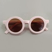 아이용품 수유용품 아기보온병 신생아장난감 어린이 선글라스 레트로 솔리드 라운드 프레임 작은 얼굴 자외선 방지 편의 안경 아이, [03] Pink, [01] 3-10 Years