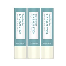 모모쏘우 슈퍼배리어 립밤 스틱 3.2g (SPF12) / 자외선차단 입술보호제, 3개