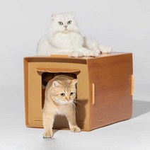 길고양이집 야외 겨울 길냥이 실외 원목 급식소 숨숨집, L-대형