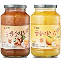 담터 꿀유자차 1kg+꿀생강차 1kg+전용포장, 담터 꿀유자차 1kg+꿀생강차 1kg