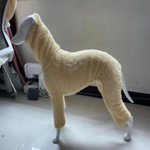 이탈리안그레이하운드옷 강아지몸빼바지 패딩코트아우터 이탈리아 그레이하운드 다리 점프수트 따뜻한 강아지 코트 화이트비트 의류 겨울, Yellow - S