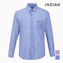 인디안 써커 솔리드 프린트 긴팔셔츠 MITNLXS1111