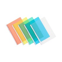 문화산업 대용량 레일 클리어 홀더/둥근 쫄대 화일 F490D-7 10입, 적색, 개