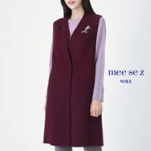 미세즈 미세즈 핸드메이드캐시미어 반하이넥 V자 롱 VEST_M94VT01
