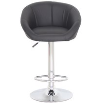 베스트렉 프리머스라인 발걸이형 홈바의자 아일랜드 식탁의자 바텐의자, 블랙