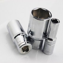 1pc 1/2 인치 드라이브 8-32mm 육각 딥 소켓 렌치 헤드 6 포인트 긴 소매 래칫 자동 수리 수공구 너트 제거, 11 18mm 1pc