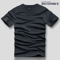 남녀공용 무지 메리시브이넥 반팔티셔츠 빅사이즈 기본 반팔티 커플 단체복