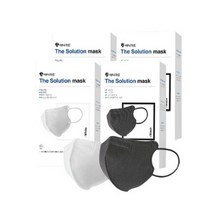 애니가드 더솔루션 데일리 새부리형 셀렉션 미세먼지 마스크 대형 KF94 화이트 10p x 2개 + 블랙 10p x 2개 세트, 혼합색상, 1세트