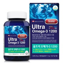 노블 울트라 오메가3 연어오일 EPA+DHA 1200mg 90캡슐