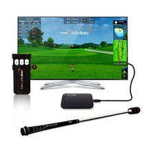 티맥스 가정용 스크린골프 연습 스윙바로 SD카드 포함 799303