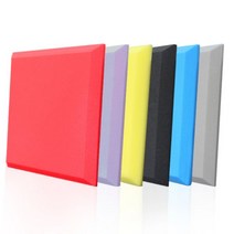 방음 벽 만들기 10매 50x50cm 간편 시공 부착형 방음보드 인테리어 녹음실 방송 스튜디오 추천 소음기 재료, 레드, 1