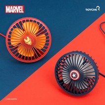로이체 마블 LED 무드등 USB 선풍기 MRVL-RCF-A, 마블 USB 선풍기 캡틴