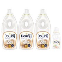 다우니 섬유유연제 코튼 퓨어러브 본품 세트 1L x 3p + 200ml, 1세트