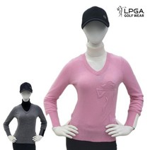 LPGA 골프웨어 여성 가을 겨울 방풍 터틀넥 니트 T650P